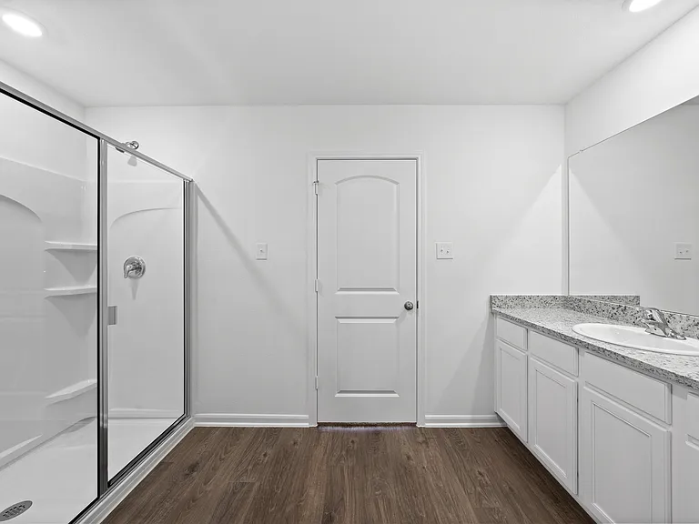 Master bathroom with a step-in shower.