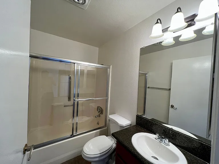 Bathroom at night