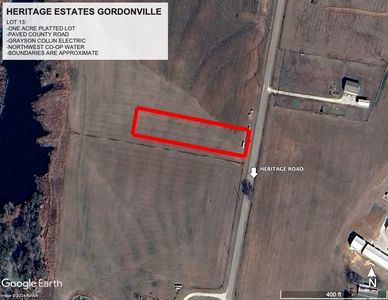 LOT 1.13 Heritage Rd, Gordonville, TX, 76245