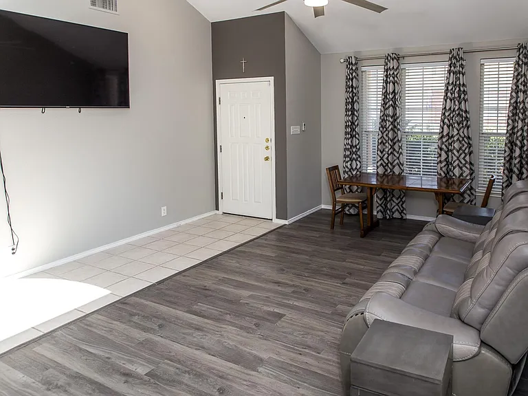 Front Flex Space Large Enough to Accommodate Both a Formal Living Room and Dining Area