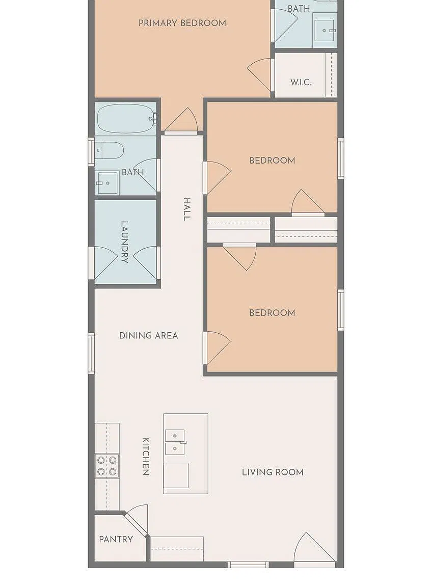 3 bed, 2.0 bath, 1020 sqft, $1,275 — Photo 4
