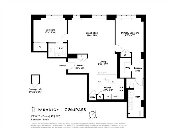 2nd image of 125 W 22nd St APT 9C