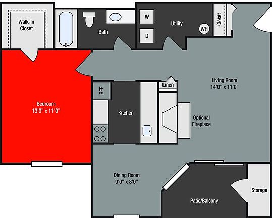 2nd image of 4141 Landing Dr APT 1A