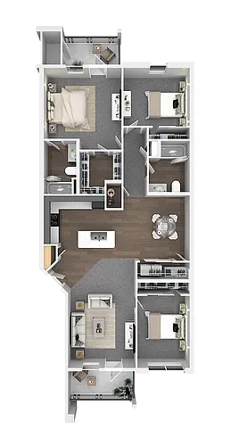 Floor plan Two Bedroom