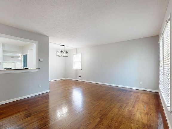 Open concept living and dining