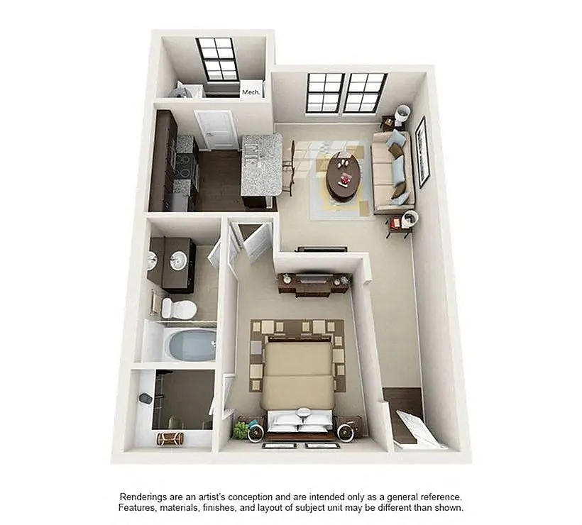 Floor plan Le Brun