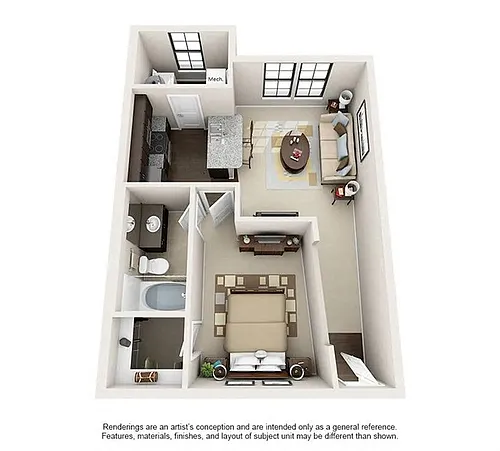 Floor plan Le Brun