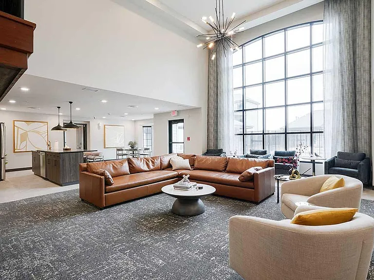 Connect with neighbors and friends in our beautiful community room.
