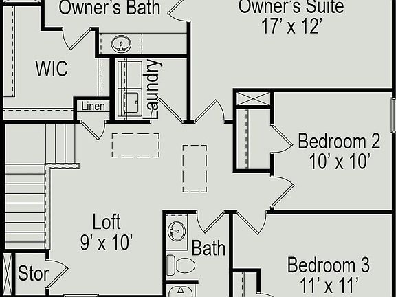 Proposed Benson II - second floor plan - To be personalized