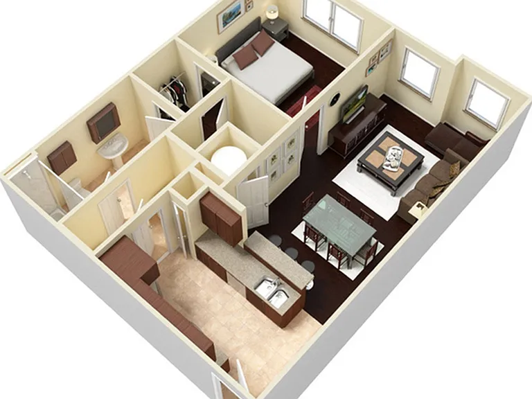 1 BR 1 BA Carriage 1 BR 1 BA Carriage