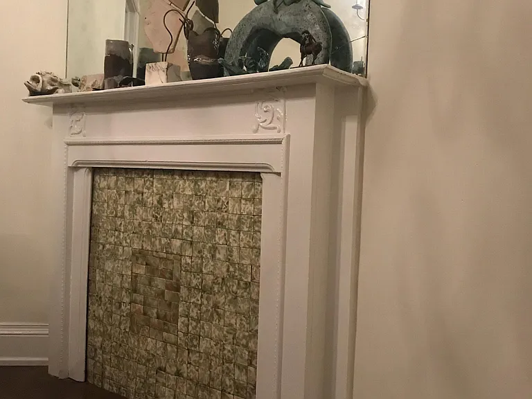 Dining room fireplace