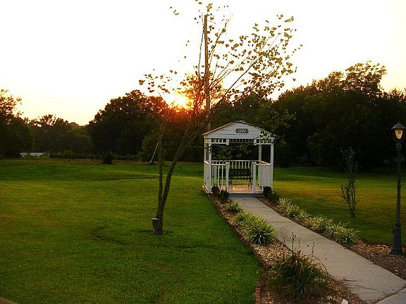 Gazebo in front yard