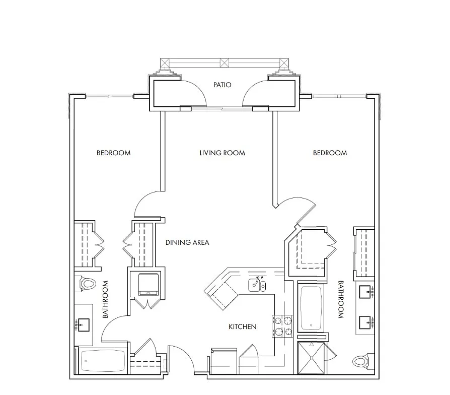 Floor plan Flatiron Downtown