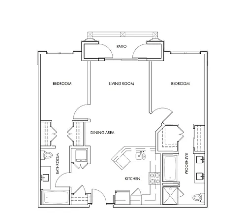 Floor plan Flatiron Downtown