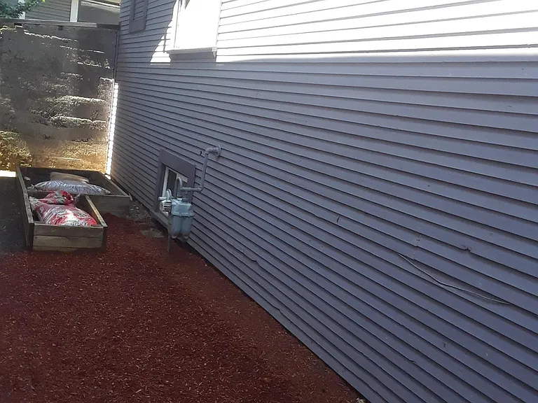 Other side yard and raised garden beds
