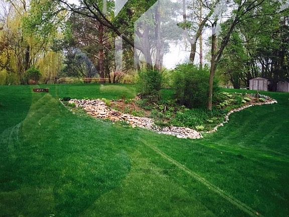 View of the pond from deck