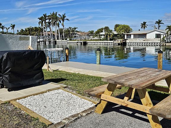 From the dock area you can catch a fish, clean it, cook it up and eat it.