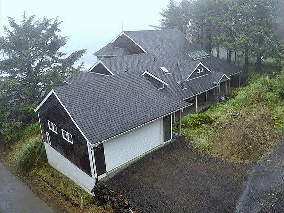 Drone view garage/driveway