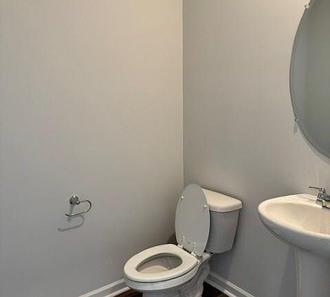 Half bathroom downstairs