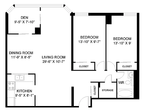 Floor plan 2 Hanover - Plan L
