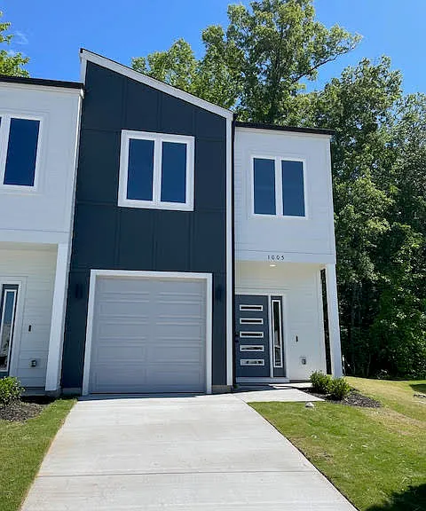 Modern style with garage