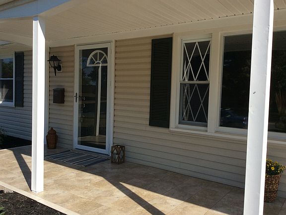 Custom tile porch