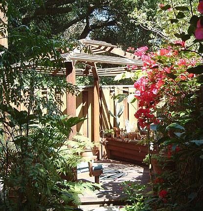 Private backyard with gazebo