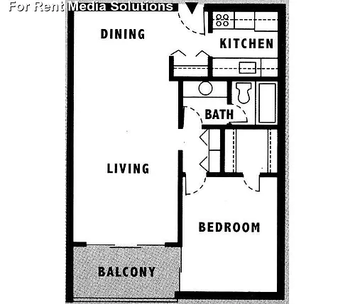 Floor plan One bedroom