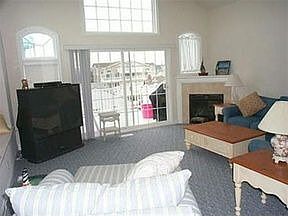 living room with fireplace