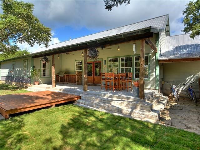 Back patio and deck