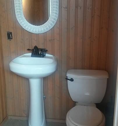 Half bath on outside deck by