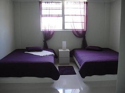 Bedroom with 2 queen beds