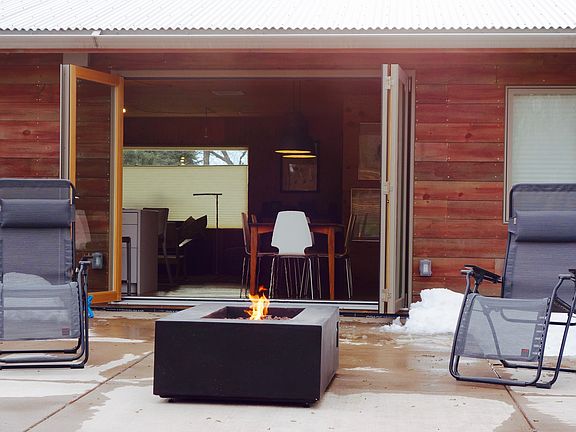 Fire Pit on Back Patio