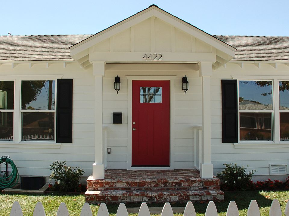 front of the house