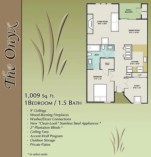 Floor plan The Onyx