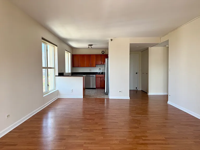 living room, kitchen, entry