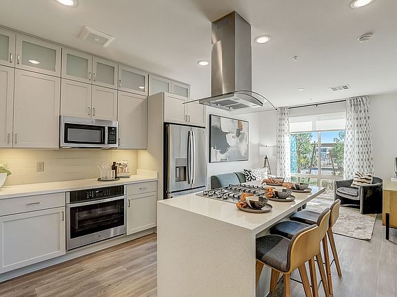 Unit 102 - Kitchen and Living Room