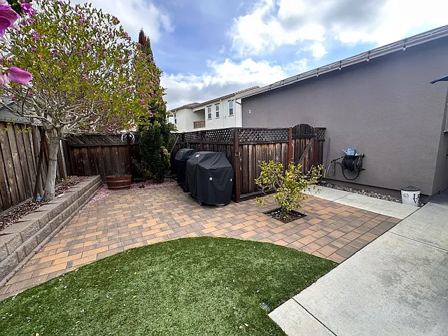 Large backyard