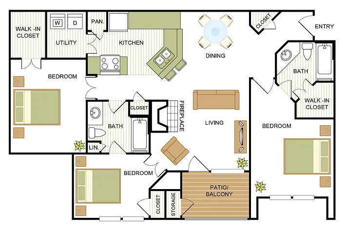 Floor plan C1 - Upgrade