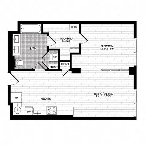 Floor plan 1J