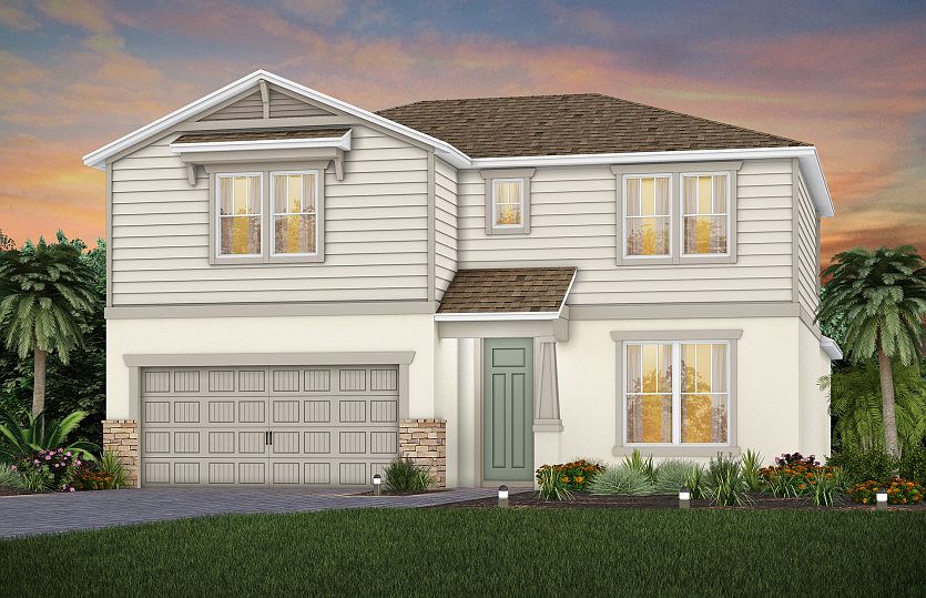 Whitestone Exterior C1 with Stone