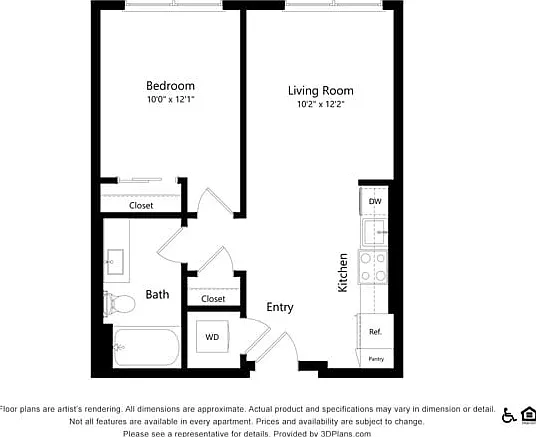 A3 | 1x1 | 584 sq ft A3 | 1x1 | 584 sq ft