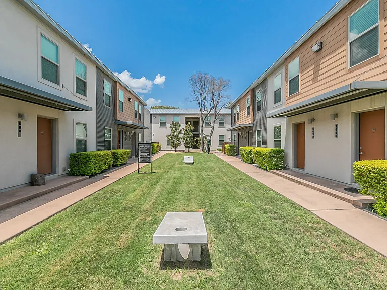 Enjoy peaceful outdoor spaces surrounded by trees and greenery.