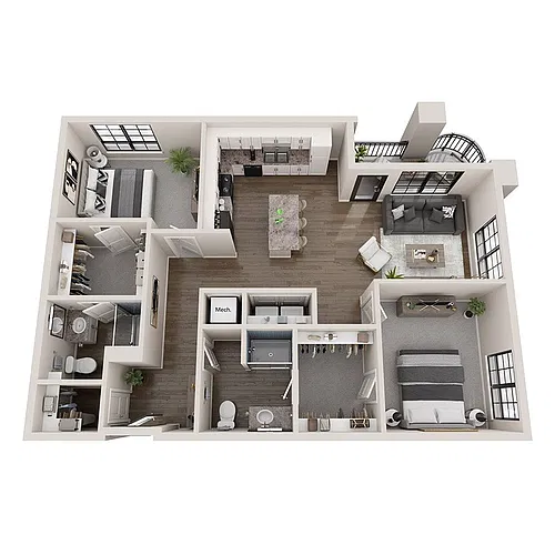 Floor plan The Monroe