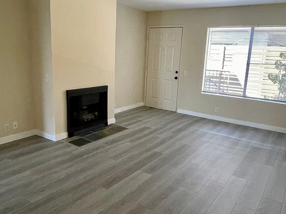 Living room with fireplace