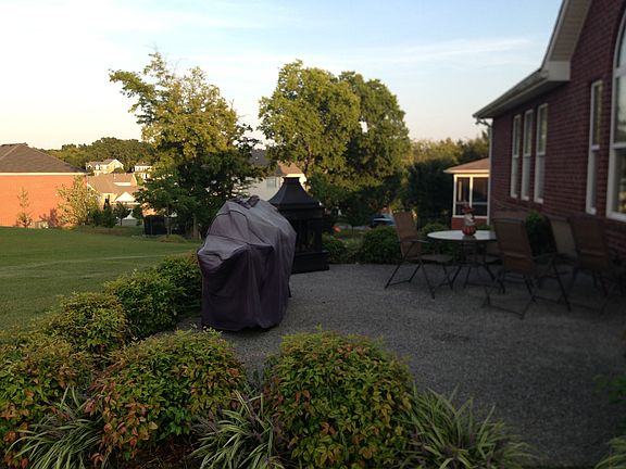 Quiet back patio