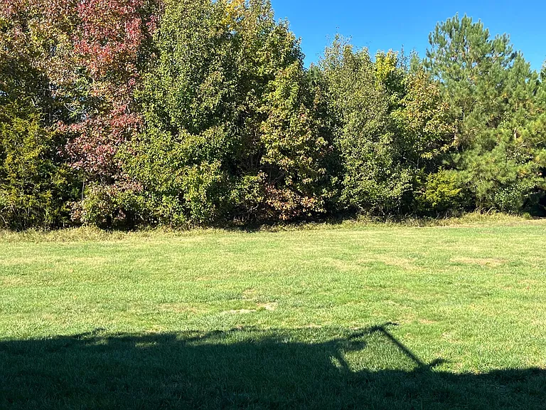The rear yard abuts open space. Very private.