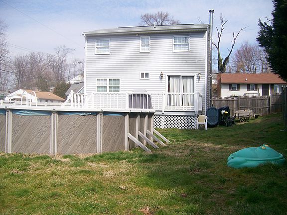 large fenced back yard