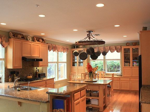 Chef's kitchen with granite counters and great appliances