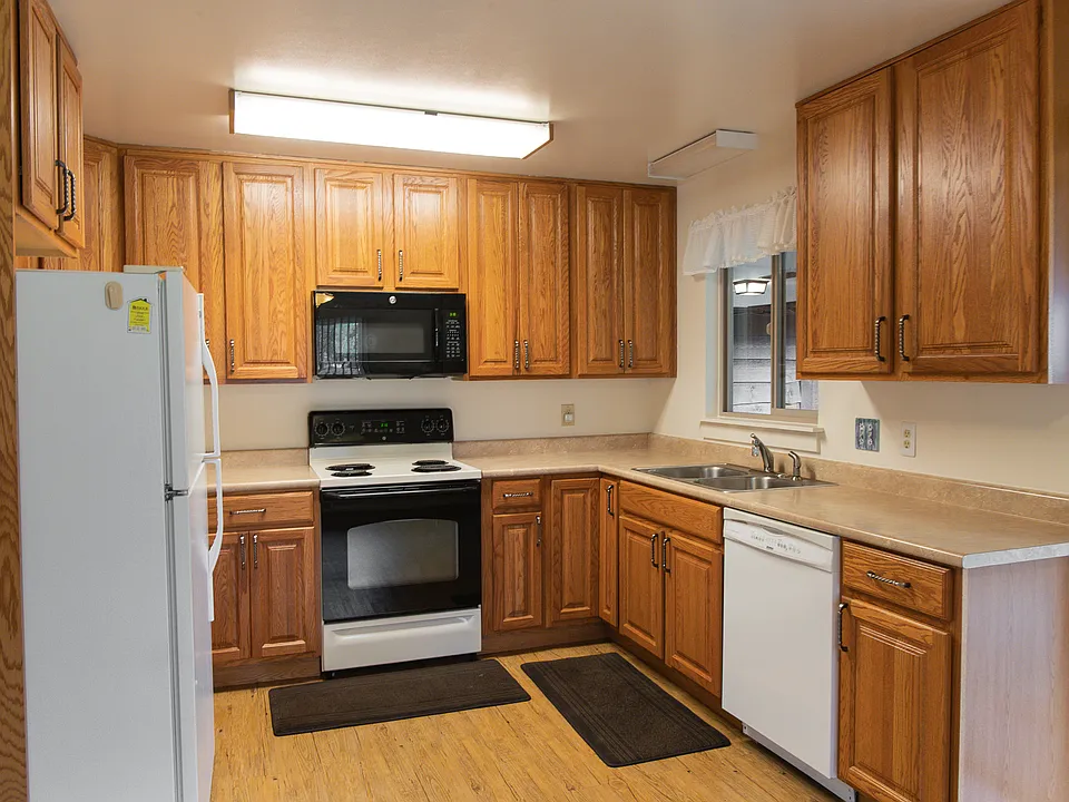 Modern kitchen with dishwasher.
